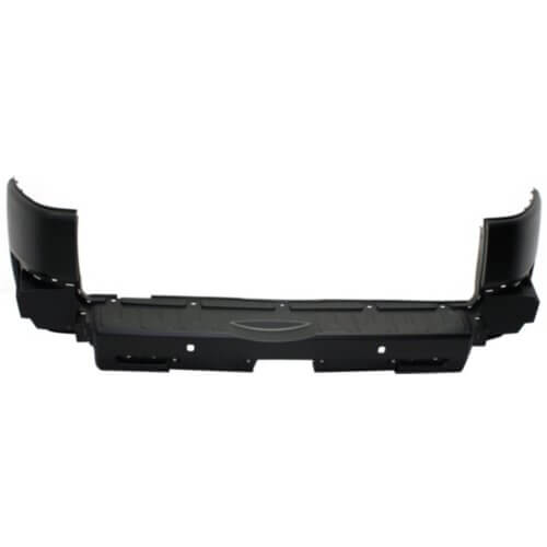 2007-2010 Toyota FJ Cruiser Rear Bumper; w_ Park Assist Sensor Holes; Matte-Black Textured; TO1100250; 5215935220