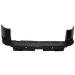 2007-2010 Toyota FJ Cruiser Rear Bumper; w_ Park Assist Sensor Holes; Matte-Black Textured; TO1100250; 5215935220