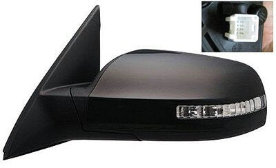 2007-2012 Nissan Altima Driver Side Power Door Mirror Power, Manual Folding, Heated, w Signal Light, 3.5L Eng, Sdn Hybrid, Paintable_NI1320164