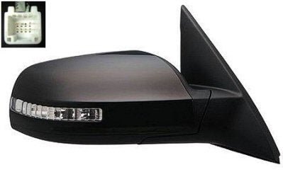 2007-2012 Nissan Altima Passenger Side Power Door Mirror Pwr, Man Fldg, Non-Htd, w Signal Light, 2.5L Eng, w Convenience Pkg, Sedan, Paintable_NI1321220