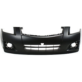 2007-2012 Nissan Sentra Front Bumper Cover for all 2.5 LITER MODELS for SR MODELS w 2.0 LITER ENGINE w FOG LIGHT HOLES_NI1000262