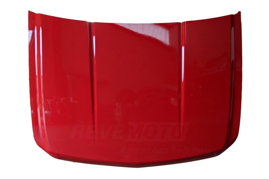 2007-2013 Chevrolet Silverado 1500 Hood Painted Victory Red (WA9260) 20863101 GM1230365 ReveMoto Painted Auto Parts Replacement