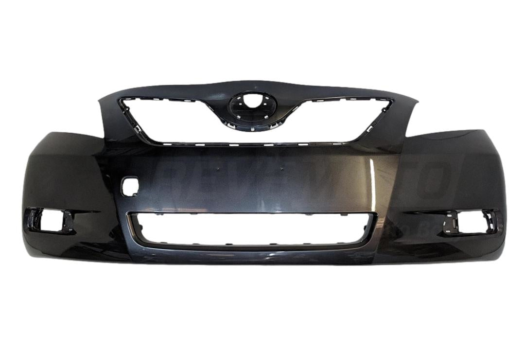 2007-2009 Toyota Camry Front Bumper, XLE, Painted Magnetic Gray Metallic (1G3)