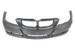 2006-2008 BMW 3-Series Front Bumper Painted_Titan_Silver_Metallic_354_(Sedan/Wagon) WITH: Head Light Washer Holes | WITHOUT: Park Assist Sensor Holes, Parking Distance Control Holes_ 51117170052_ BM1000179