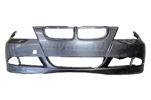 2006-2008 BMW 3-Series Front Bumper Painted_Sparkling_Graphite_Metallic_A22_(Sedan/Wagon) WITH: Head Light Washer Holes | WITHOUT: Park Assist Sensor Holes, Parking Distance Control Holes_ 51117170052_ BM1000179