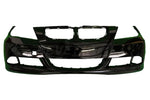 2006-2008 BMW 3-Series Front Bumper Painted_Jet_Black_668_(Sedan/Wagon) WITH: Head Light Washer Holes | WITHOUT: Park Assist Sensor Holes, Parking Distance Control Holes_ 51117140859_ BM1000180