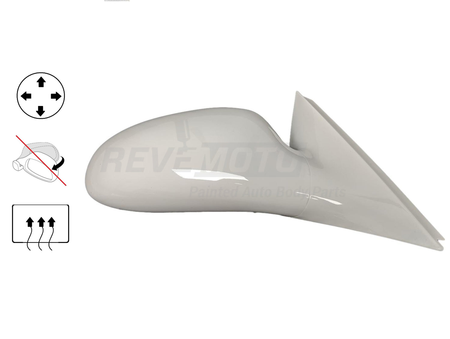 2005 Buick Lacrosse Side View Mirror Painted