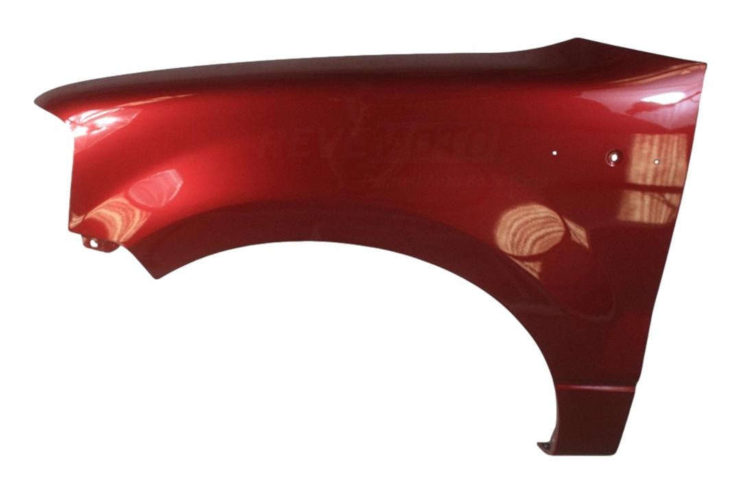 2004-2008 Ford F150 Fender Painted Left Driver Side WITHOUT Wheel Opening Molding Holes Redfire Metallic G2 5L3Z16006AA FO1240231