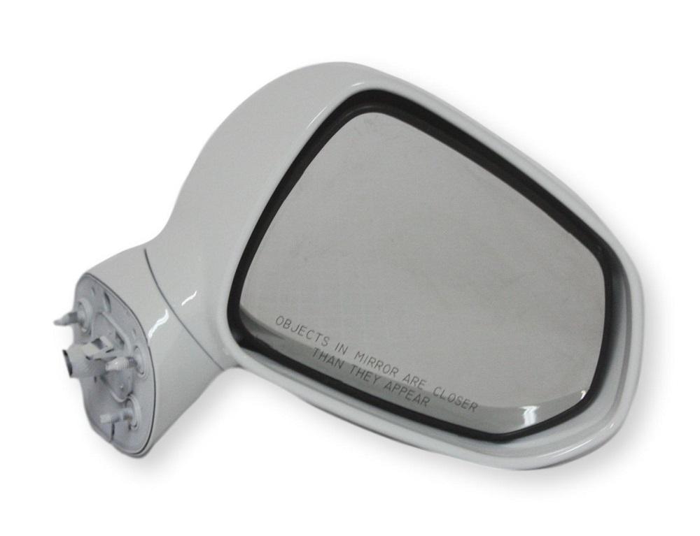 2008 Honda Fit Passenger Side View Mirror, Non-Heated Painted Taffeta White (NH578)