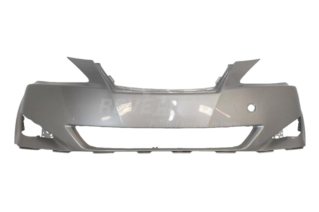 2006-2008 Lexus IS250 Front Bumper Painted_Tungsten_Pearl_1G1_WITHOUT: HL Washer Holes, Park Assist Sensor Holes, Pre-Collision System_ 5211953925_ LX1000163