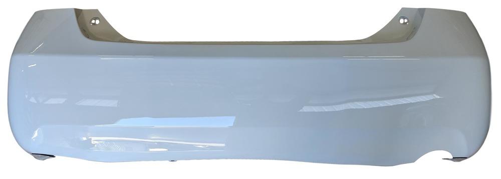 2008 Toyota Camry Rear Bumper, USA Built, Hybrid, With 1 Exhaust Hole, Painted Super White II (40)_ 5215906952