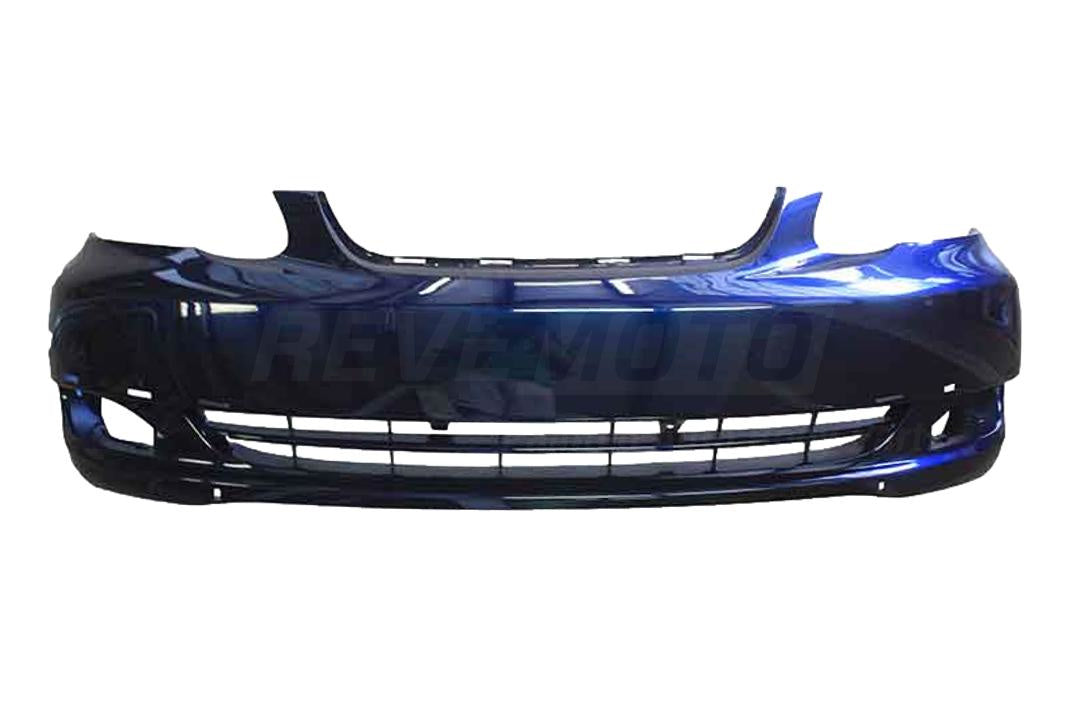 2003-2004 Toyota Corolla Front Bumper Painted Indigo Ink Pearl (8P4) 5211902915