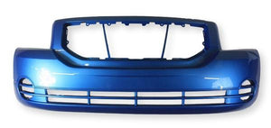 2008-2009 Dodge Caliber Front Bumper Painted Surf Blue Pearl (PQD), Without Foglight Hole