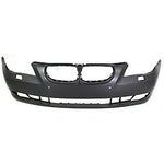 2008-2010 BMW 5Series Front Bumper; w/o M-Pkg; Sedan/Wagon; w/ Park Assist Sensor Holes; Excpt Turismo; BM1000193; 51117184717