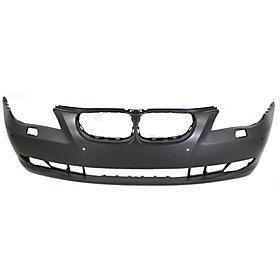 2008-2010 BMW 5Series Front Bumper; w/o M-Pkg; Sedan/Wagon; w/ Park Assist Sensor Holes; Excpt Turismo; BM1000193; 51117184717