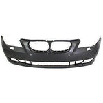 2008-2010 BMW 5Series Front Bumper; w/o M-Pkg; Sedan/Wagon; w/ Park Assist Sensor Holes; Excpt Turismo; BM1000193; 51117184717