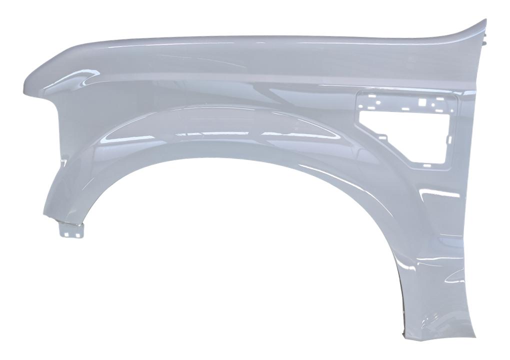 2008-2010 Ford F250 F350 Left, Driver-Side Fender Painted (Without Wheel Molding Holes) PaintedOxford White (YZ/Z1) 7C3Z16006A FO1240259