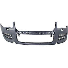 2008-2010 Volkswagen Touareg Front Bumper (w/ Head Light Washer Holes; w/o Park Assist Sensor Holes) - VW1000170