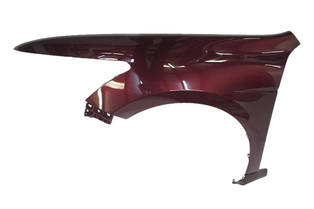 2008-2012 Honda Accord Fender Painted (Sedan) Basque Red Pearl R530P Left, Driver-Side 60260TA0A91ZZ HO1240173 ReveMoto Painted Auto Parts Replacement