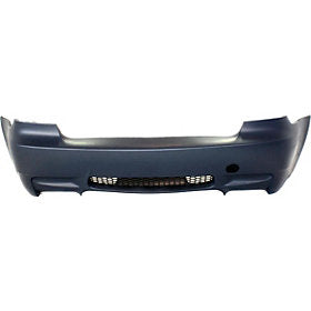 2008-2013 BMW M3 Rear Bumper; Coupe/Convertible Models; w/o Park Assist Sensor Holes; 4L; BM1100190; 51128046675