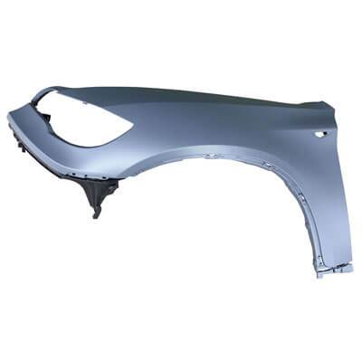 2008-2014 BMW X6 Fender (Driver Side); Except M-Models; w_o Headlamp Washer Hole; w_ Side Lamp Hole; Fiberglass; BM1240160; 51657052399