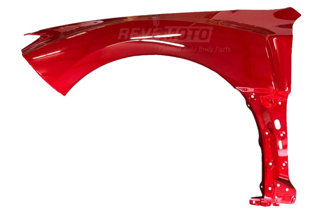 2008-2014 Subaru Impreza WRX Fender Painted_Lightning_Red_C7P_Left_Driver-Side_Spark_Silver_Metallic_C3S_ 57120FG0509P_ SU1240135