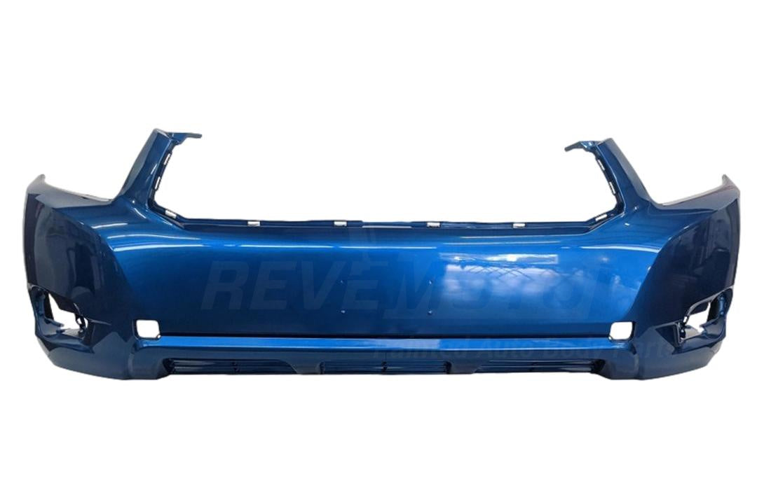 2008-2010 Toyota Highlander Front Bumper Cover Painted Blue Streak Metallic (8T7) 521190E911
