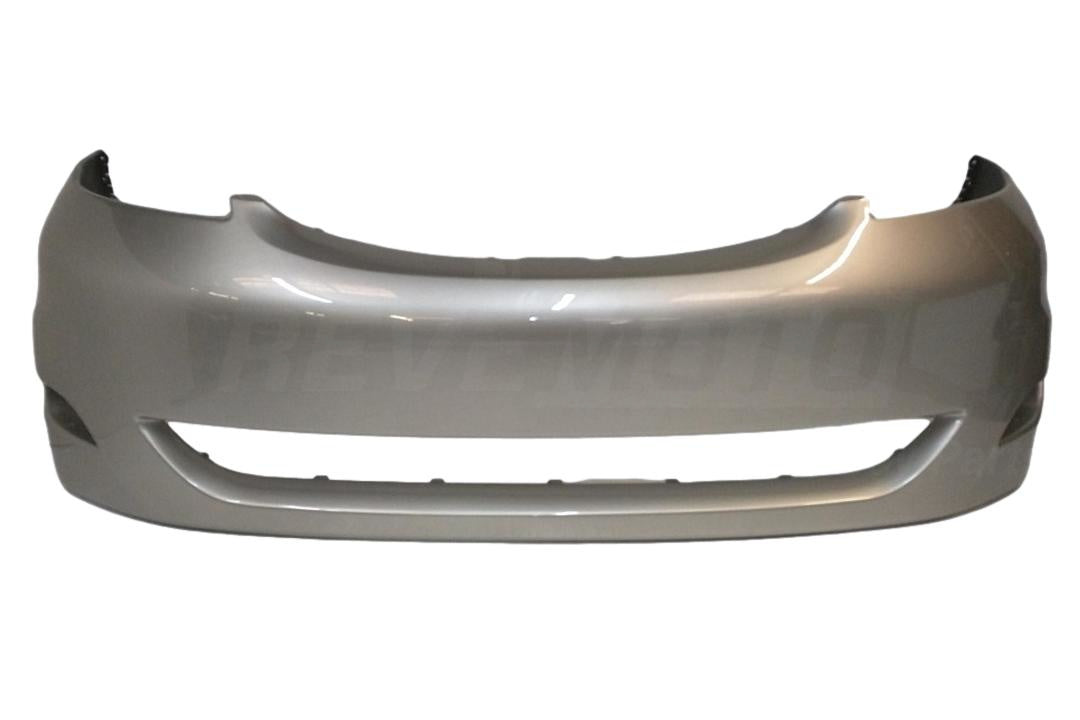 2006-2010 Toyota Sienna Front Bumper Painted Without Parking Sensor Holes Silver Shadow Pearl (1D7) 52119AE904 