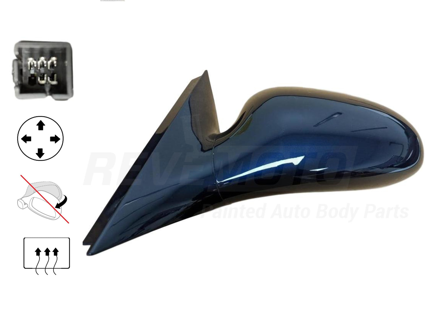 2009 Buick Lacrosse Side View Mirror Painted