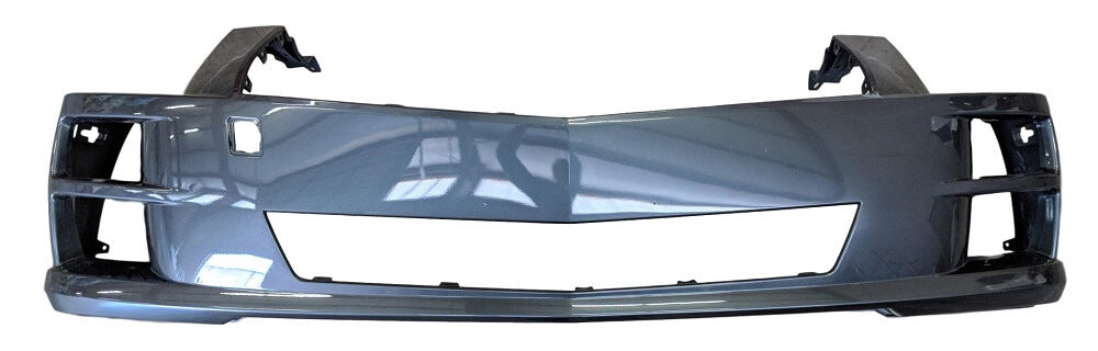 2008 Cadillac STS Front Bumper, Without Headlight Washers Painted Kevlava Gray Metallic (WA417P)