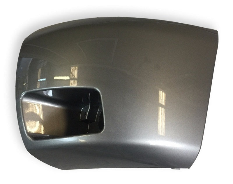 2008 Chevrolet Silverado Left Driver-side 1500 Front Bumper End Painted Graystone Metallic (WA213M), With Foglight