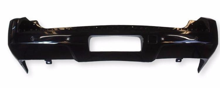 2010 Chevrolet Tahoe Rear Bumper Painted Black (WA8555), With Parking Sensors, Without Off-Road Package