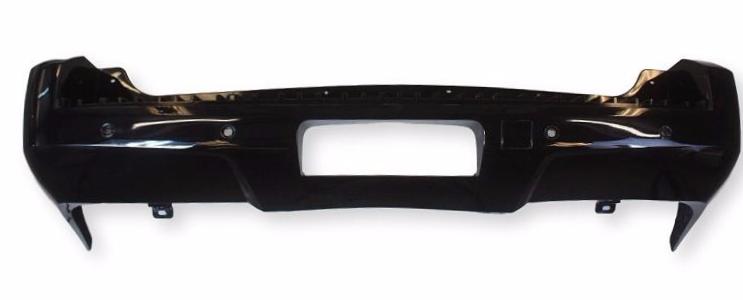 2007 Chevrolet Tahoe Rear Bumper Painted Black (WA8555), With Parking Sensors, Without Off-Road Package_ 20951793