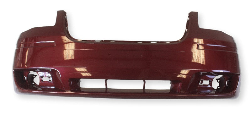 2008 Chrysler Town And Country Front Bumper Painted Crimson Crystal Pearl (PHF), without chrome insert or headlight washer