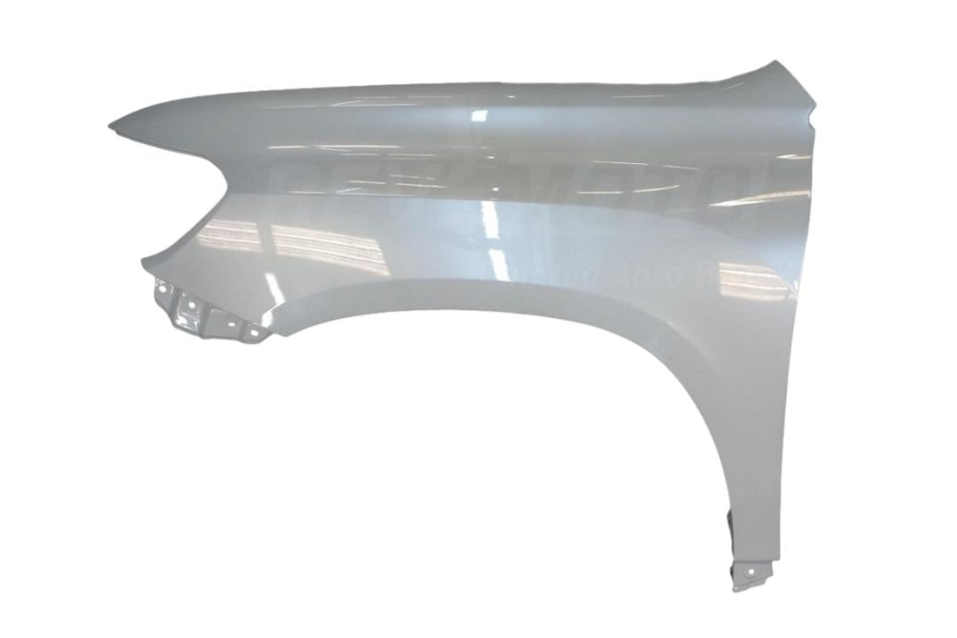 2008-2010 Toyota Highlander Painted Fender Blizzard Pearl (70) Left, Driver Side WITHOUT Antenna Hole 538020E030 