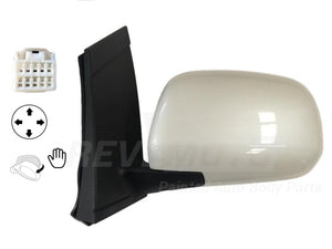 2008_Toyota_Sienna_Driver_Side_View_Mirror_Power_Manual_Folding_Non-Heated_wo_Auto_Dimming_Painted_Arctic_Frost_Pearl_071_87940AE010
