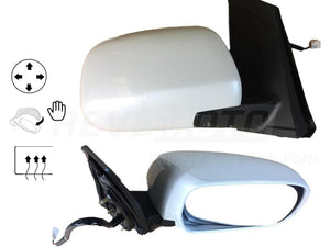 2008_Toyota_Sienna_Passenger_Side_View_Mirror_Power_Manual_Folding_Heated_wo_Auto_Dimming_Painted_Artic_Frost_Pearl_071_87910AE020