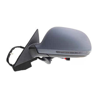 2009-2010 Audi A3 Driver Side Power Door Mirror w Heated Glass w Turn Signal Power Folding wo Auto-Dim 10 Pin Connector AU1320125