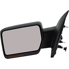 2009-2010 Ford F150 Driver Side Door Mirror (Heated; w- Memory; w-o Puddle Light; w-Turn Signal; w-o Auto Dimming Glass; Pwr; Man Fldg; Std Type; Exc. SVT Raptor Model) FO1320354