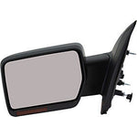 2009-2010 Ford F150 Driver Side Door Mirror (Heated; w- Memory; w-o Puddle Light; w-Turn Signal; w-o Auto Dimming Glass; Pwr; Man Fldg; Std Type; Exc. SVT Raptor Model) FO1320354