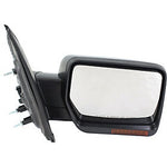 2009-2010 Ford F150 Passenger Side Door Mirror (Heated; w- Memory; w-o Puddle Light; w-Turn Signal; w-o Auto Dimming Glass; Pwr; Man Fldg; Std Type; Exc. SVT Raptor Model) FO1321354