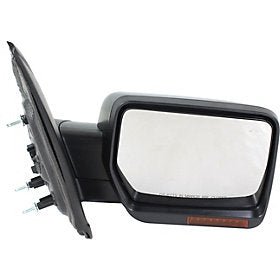 2009-2010 Ford F150 Passenger Side Door Mirror (Heated; w- Memory; w-o Puddle Light; w-Turn Signal; w-o Auto Dimming Glass; Pwr; Man Fldg; Std Type; Exc. SVT Raptor Model) FO1321354