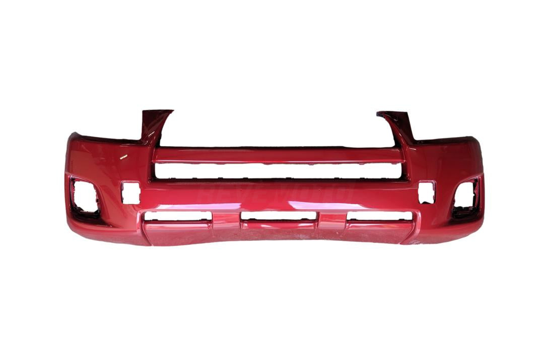 2009-2012 Toyota RAV4 Front Bumper Painted (WITH: Flare Holes) Barcelona Red Mica (3R3) 5211942972 ReveMoto Painted Auto Parts Replacement 