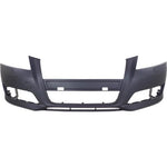 2009-2013 Audi A3 Front Bumper Cover wo Sport Pkg wo Park Assist Sensor Holes w Head Light Washer Holes_AU1000222