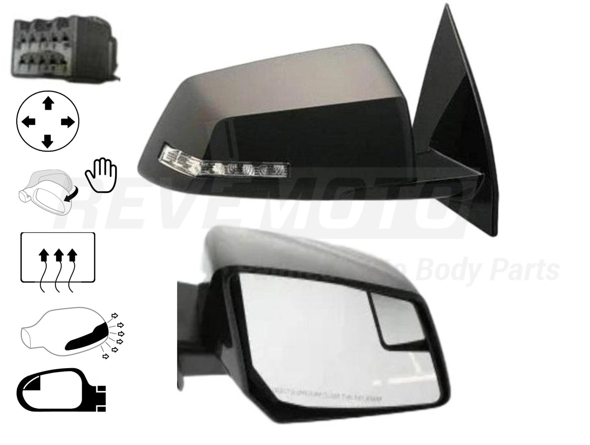 2009-2017 GMC Acadia Side View Mirror Painted (OEM | WITHOUT: Power Folding)