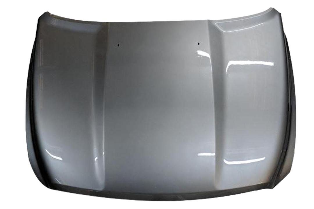 2011-2018 Dodge Ram Hood Painted (Aftermarket: 1500 Series | WITHOUT: Hood Scoop | Made of Steel) Bright Silver Metallic (PS2) 68160234AD CH1230275