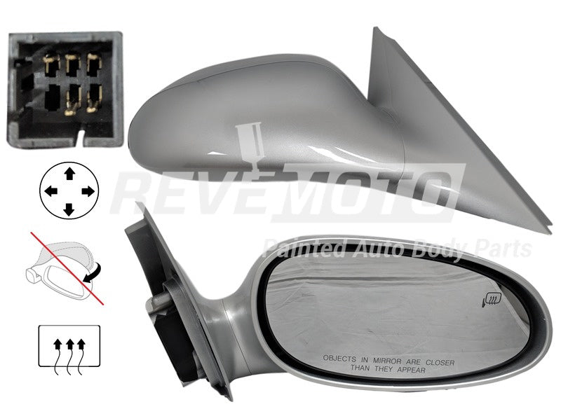 2009 Buick Lacrosse Passenger Side View Mirror, Heated,PaintedSwitchblade Silver Metallic (WA636R)_15886520