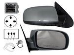 2009 Hyundai Santa Fe Passenger Side View Mirror, Heated, Power, Manual Folding, Painted Platinum Sage Metallic (TD)_876200W000