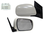 2009 Lexus RX350 Painted Side View Mirror Crystal White Pearl (63), Manual Folding, Heated, w_ Memory, w_o Dimmer, Right, Passenger Side 879100E900