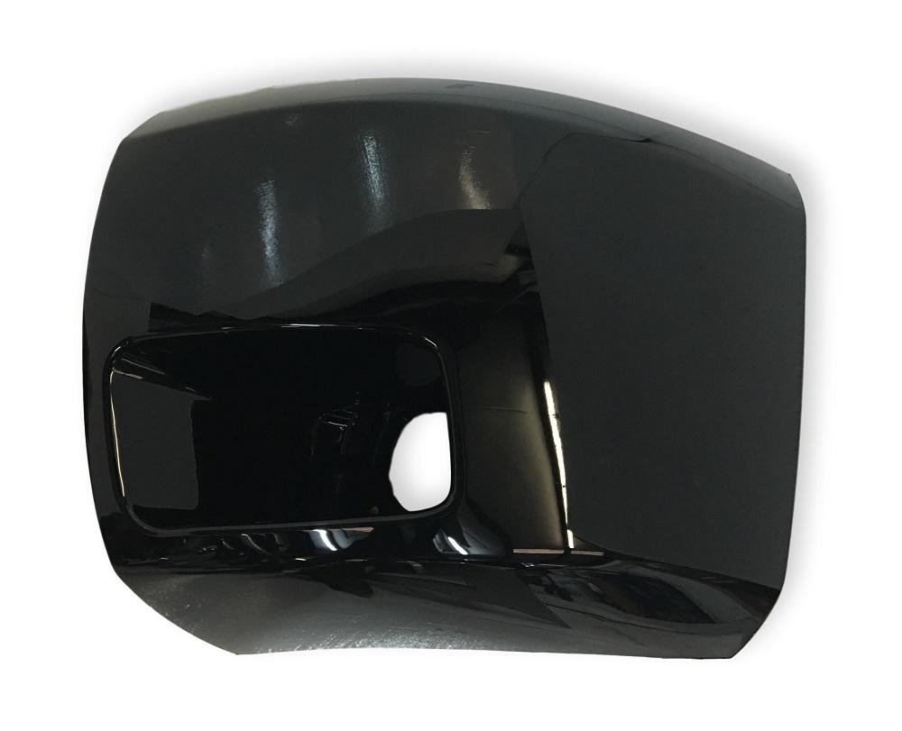 2009 Chevrolet Silverado Driver Side Front Bumper End Cap WIth Foglight Painted Black (WA8555)_15891681